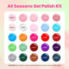 Picture of Beetles Gel Nail Polish Set 32 PCS-Spring Summer Gel Polish 25 Colors with Base Top Coat Soak off U V Gel Nail Polish Pink Red Green Gel Polish Set DIY Nail Art Valentine's Day Gift for Women