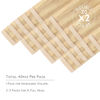 Picture of WENNALIFE Tape in Hair Extensions Human Hair, 40pcs 100g 18 inch Light Blonde Highlighted Golden Blonde Hair Extensions Real Human Hair Straight Tape in Extensions Invisible Human Hair Extensions