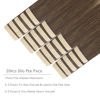 Picture of WENNALIFE Tape in Hair Extensions Human Hair, 20pcs 50g 20 inch Sandy Brown to Platinum Blonde Remy Hair Extensions Straight Human Hair Tape in Extensions Skin Weft Tape Extensions Human Hair