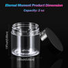 Picture of 50 Pack 2 OZ Plastic Jars Round Clear Cosmetic Container Jars with Lids, Eternal Moment Plastic Slime Jars for Lotion, Cream, Ointments, Makeup, Eye shadow, Rhinestone, Samples, Pot, Travel Storage