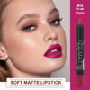 Picture of evpct DNM 1Pcs Plum Purple Matte Lipstick and Lip Crayon Liner Pencil Pen Set for Women Lip Stain Long Lasting Waterproof labiales mate magicos 24 horas originales pintalabios permanente 24 horas 14