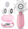 Picture of Face Brush Electric Face Cleansing Brush Skin Cleansing Face Scrubber with 3 Brush Heads TOUCHBeauty Spin Brush for Deep Cleansing Exfoliation, Facial Cleanser Brush for Massaging