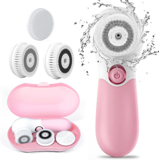Picture of Face Brush Electric Face Cleansing Brush Skin Cleansing Face Scrubber with 3 Brush Heads TOUCHBeauty Spin Brush for Deep Cleansing Exfoliation, Facial Cleanser Brush for Massaging