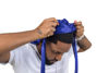 Picture of ForceWave Silky Durag for Men Wave Cap Satin Dorag for Men Women 360 Wave Blue