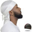 Picture of ForceWave Silky Durag for Men Wave Cap Satin Dorag for Men Women 360 Wave White