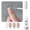 Picture of GAOY White Swirl Gel Nail Polish Art Liner, 8ml Classic Colors for Nail Paint Design with Thin Brush DIY French Manicure and Pedicure at Home