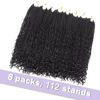 Picture of Goddess Box Braids Crochet Hair With Curly Ends 18 Inch Bohomian Box Braids Crochet Braids 8 Packs 3X Crochet Braids Synthetic Braiding Hair Extension for Black Women (18 Inch (Pack of 8), 1B)