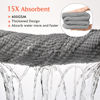 Picture of YFONG 2 Pack Microfiber Hair Towel Wrap for Women, Super Absorbent Quick Dry Hair Turban for All Hair Style Anti Frizz, Large Hair Drying Towel with Button