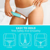 Picture of Bikini Trimmer for Women Pubic Hair: Eletctric Razors for Women - Rechargeable Eletctric Shaver for Women - Painless Bikini Trimmer Waterproof IPX7 for Body Hair Tiffany Blue
