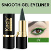 Picture of evpct 1Pcs Dark Green Gel Eyeliner Pencil Eye Black Face Paint Stick Makeup Set Waterproof Matte Cream Crayon Eyeliner Pencil Set Cat Eye Liners Eyeshadow Guide delineador de ojos contra el agua