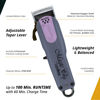 Picture of Wahl Professional 5 Star Magic Clip Cordless Clipper Stagger Tooth Blade Includes Attachments 100 Min Runtime Lavender Navy