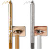 Picture of evpct 2Pcs Gold & Silver Color Gel Glitter Eyeliner Pencils Set for Women Waterline Waterproof Smudge Proof lapiz de ojos delineador de ojos contra el agua Eye Liner Makeup