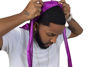 Picture of ForceWave Silky Durag for Men Wave Cap Satin Dorag for Men Women 360 Wave Purple