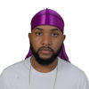 Picture of ForceWave Silky Durag for Men Wave Cap Satin Dorag for Men Women 360 Wave Purple