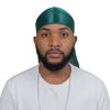 Picture of ForceWave Silky Durag for Men Wave Cap Satin Dorag for Men Women 360 Wave Green