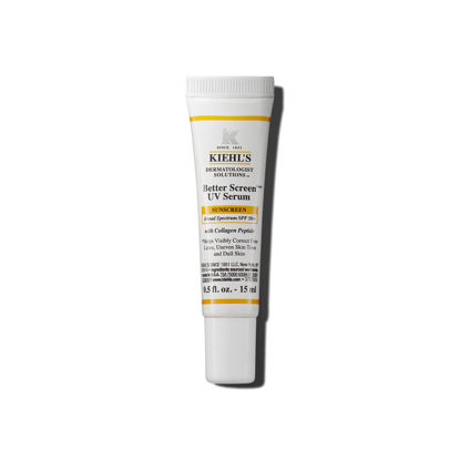 Picture of Kiehl's Better Screen UV Serum SPF 50+, Invisible Facial Sunscreen with Collagen Peptide, UV Filters to Shield UVA & UVB, Helps Correct Visible Signs of Aging, Boosts Skin Radiance - 0.5 fl oz