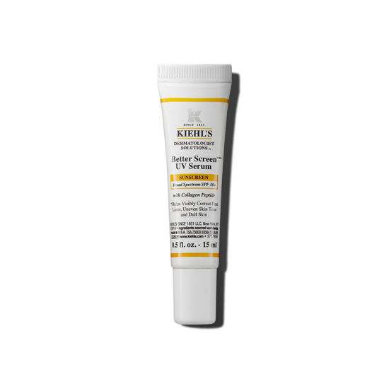 Picture of Kiehl's Better Screen UV Serum SPF 50+, Invisible Facial Sunscreen with Collagen Peptide, UV Filters to Shield UVA & UVB, Helps Correct Visible Signs of Aging, Boosts Skin Radiance - 0.5 fl oz