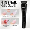Picture of AILLSA Gel Nail Glue for Nail Tips, Solid Super Strong Soft Gel Glue 15g Professional Fake Nail Glue Gel, Acrylic Nail Glue U V Lamp Curing Needed - Long Lasting 30 Days+