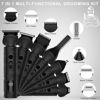 Picture of Scttomon Beard Trimmer for Men Professional Mens Beard Grooming Kit T-Blade Trimmer Electric Shaver Razor Nose Body Trimmer Hair Cutting Kit Cordless 7 in 1 Black