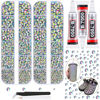 Picture of 12100Pcs Resin Rhinestones for Crafting with 3Pcs 10ml B7000 Jewelry Glue, 2 Boxes Flatback Crystals Diomand (AB) for Bedazzling Crafts DIY Nail Art Makeup，Non Hotfix Gems for Clothing Shoes