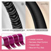 Picture of WENNALIFE Tape in Hair Extensions Human Hair Violet Tape in Extensions, 10pcs 25g 14 inch Remy Invisible Tape Ins Straight Colored Soft Real Human Hair Tape in Extensions Refill Set Extensions