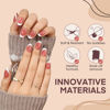 Picture of Luckyfairy Short Oval Round Nail Tips, 504Pcs Pre-shaped Short Nail Tips Oval Shape, 15 Sizes Gel x Nail Tips Half Matte Clear Oval Almond Acrylic False Nails No Need File for Nail Extension DIY Salon