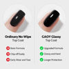 Picture of GAOY 2 Pcs 16ml No Wipe Gel Top Coat, Glassy Clear Gel Top Coat, High Gloss Finish for UV Light Cure Gel Nail Polish
