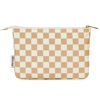 Picture of Narwey Small Checkered Makeup Bag for Purse Small Cosmetic Bag Women Travel Makeup Pouch Zipper Pouch (Light Checkerboard)