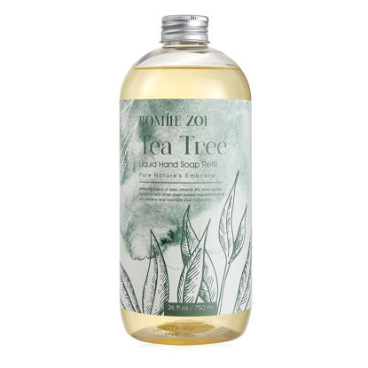 Picture of ROMIIE ZOI Liquid Hand Soap Refill, Tea Tree, Gentle & Moisturizing Formula, 750 ML/ 26 FL OZ