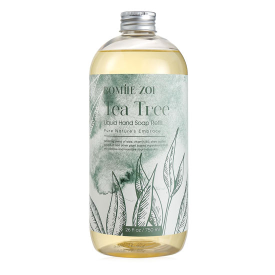 Picture of ROMIIE ZOI Liquid Hand Soap Refill, Tea Tree, Gentle & Moisturizing Formula, 750 ML/ 26 FL OZ