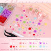Picture of 3D Nail Charms and Gems Set 12 with Rhinestone Glue, 10PCS Gold and Silver Chunky Butterfly Nail Charms, 3D Flowers for Nails, Flatback Crystals and Pearls + Picker Tool for Y2K Nail Decor