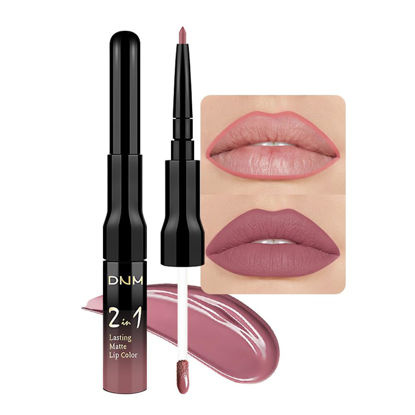 Picture of evpct 1Pcs Light Rosey Nude Lip Stain Paint Matte Lip Liner and Lipstick Set Long Lasting Smudge Proof labiales matte mate larga duracion listip 24 hours a prueba de agua mate 24 horas originales,29#