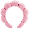 Picture of HitModa Headband Spa Face Washing Headband for Women, Makeup Headband, Skincare Headbands, Terry Cloth Headband for Mother's Day, One Size Fits Most, Peach Pink