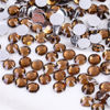 Picture of 1500 Pieces SS16 4mm Flatback Rhinestones Clear Glass Round Gems Crystals for Nail Art DIY Crafts Clothes Shoes Bags （Dark Coffee）