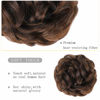 Picture of MORICA 1PCS Messy Hair Bun Hair Scrunchies Extension Curly Wavy Messy Synthetic Chignon for Women (Dark Brown & Light Auburn Mixed#)