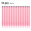 Picture of KGBFASS Colored Clip In Hair Extensions 20Inch Straight Syntactic Pink Color Hairpiece Rainbow Party Highlights for Women Girls Kids 16Pcs (Pink Ⅱ)