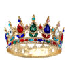 Picture of Queen Crown Rhinestone Wedding Crowns and Tiaras for Women Costume Party Hair Accessories Princess Birthday Crown Crystal Bridal Crown (colorful Crown)