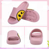 Picture of Sandals for Girls and Boys,Mens Slippers Sandals for Women,EVA Anti-Slip Indoor & Outdoor Kids Slippers Smile Face Open Toe Spa Bath Pool Gym House Casual Shower Shoes(Pink 35/36)