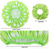Picture of 2 Sets Large Shower Caps for Women, Waterproof Shower Cap Double Layers Bath Caps Stocking Stuffers for Women Long Thick Hair (Cyan/Yellow)