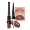 Picture of evpct 1Pcs Dark Brown Lip Stain Paint Matte Lip Liner and Lipstick Set Long Lasting Smudge Proof labiales matte mate larga duracion listip 24 hours a prueba de agua mate 24 horas originales,25#
