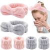 Picture of WHAVEL 6PCS Spa Headband and Wristband Set, Face Wash Headband Makeup Skincare Headband Wrist Bands for Washing Face