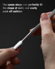 Picture of FERYES Professional Cuticle Pushers - Dual-Ended Stainless Steel Manicure and Pedicure Tools, Ergonomic Design Cuticle Stick and Undernail Clean Tool