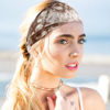Picture of Huachi Headbands for Women Athletic Sweat Bands Tie Dye, Boho Head Bands for Workout Running Yoga Sports, Wide Turban Head Wrap for Thick Fine Hair Fashion Summer Hair Accessories, 6 Pack