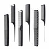 Picture of 6 Pieces Carbon Fiber Hair Combs Set, General Styling Grooming Comb, Anti Static Heat Resistant Hairdressing Comb, Fine and Wide Tooth Hair Barber Comb, Rat Tail Comb
