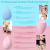 Picture of 14 Pcs Makeup Sponge Set,Beauty Sponges Blender with 4 Pcs Powder Puff and 4 Pcs Mini Make up Sponges Birthday Gift,Mother's Day Gift for Women Liquid,Foundation,Powder,Concealer,Cream(Colorful)
