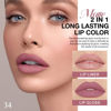 Picture of evpct 1Pcs Neutral Mauve Lip Stain Paint Matte Lip Liner and Lipstick Set Long Lasting Smudge Proof labiales matte mate larga duracion listip 24 hours a prueba de agua mate 24 horas originales,34#