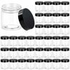 Picture of 36 Pack 4 OZ Jars Round Clear Cosmetic Container with Lids, Eternal Moment Plastic Slime Jars for Lotion, Cream, Ointments, Makeup, Eye shadow, Rhinestone, Samples, Pot, Travel Storage