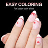Picture of AILLSA Short Almond Nail Tips for Valentine's Day, 15 Sizes 240PCS Preshaped Soft Gel Clear Nail Tips Full Cover False Nail Tips Short Almond Shaped Nail Tips