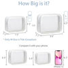 Picture of PACKISM Clear Makeup Bags - 2 Pack Quart Size Travel Bag TSA Approved Clear Travel Bags for Toiletries, Clear Cosmetic Bags Carry on Clear Toiletry Bag TSA Approved Toiletry Bags, White