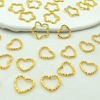 Picture of 100PCS Hair Braid Rings Clips Gold Star and Gold Love Shape Hair Jewelry Ring for Braids Locs Hair Cute Braid Accessories(Gold)